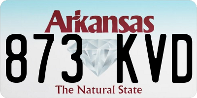 AR license plate 873KVD