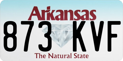 AR license plate 873KVF
