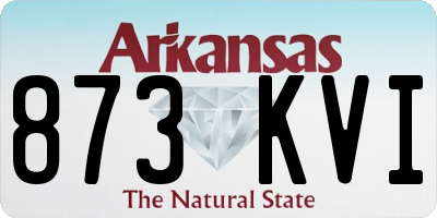 AR license plate 873KVI