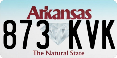 AR license plate 873KVK