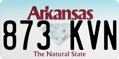 AR license plate 873KVN