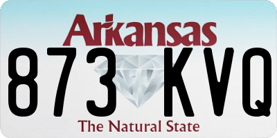 AR license plate 873KVQ