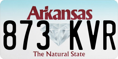 AR license plate 873KVR
