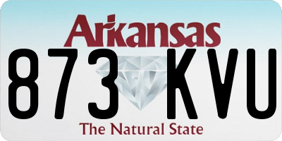 AR license plate 873KVU