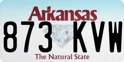 AR license plate 873KVW