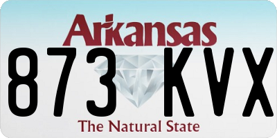 AR license plate 873KVX