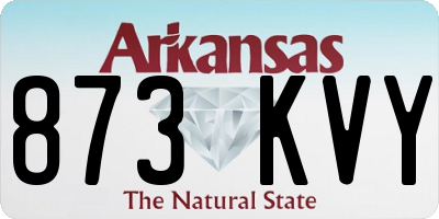 AR license plate 873KVY
