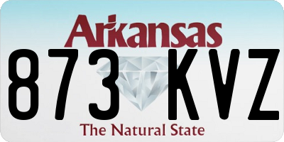 AR license plate 873KVZ