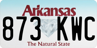 AR license plate 873KWC