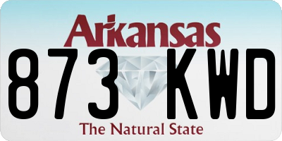AR license plate 873KWD