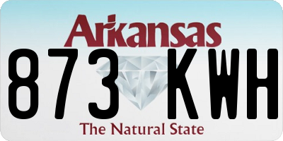 AR license plate 873KWH