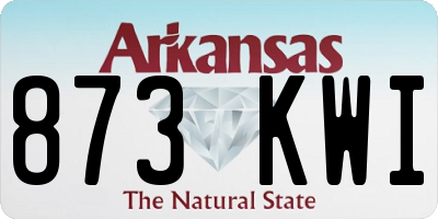 AR license plate 873KWI