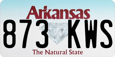 AR license plate 873KWS