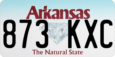 AR license plate 873KXC