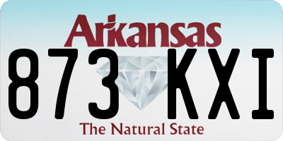 AR license plate 873KXI