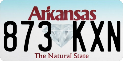AR license plate 873KXN