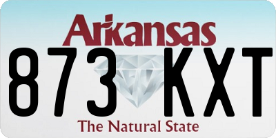AR license plate 873KXT