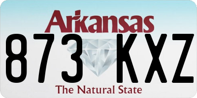 AR license plate 873KXZ