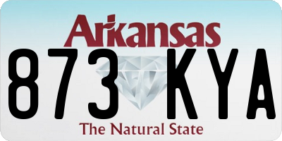 AR license plate 873KYA