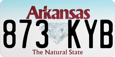AR license plate 873KYB