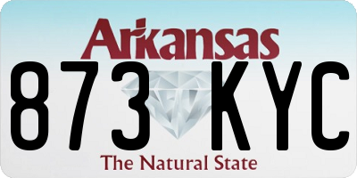 AR license plate 873KYC