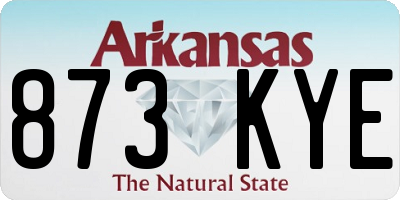AR license plate 873KYE