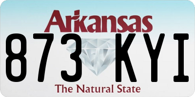 AR license plate 873KYI