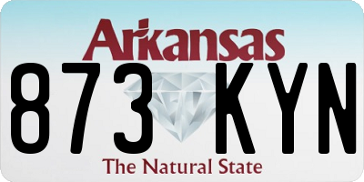 AR license plate 873KYN