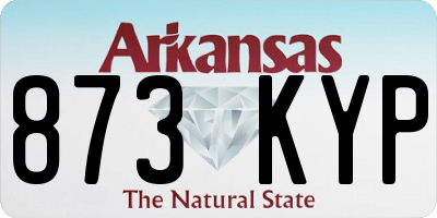 AR license plate 873KYP