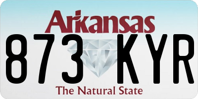 AR license plate 873KYR