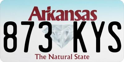 AR license plate 873KYS