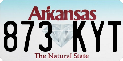 AR license plate 873KYT
