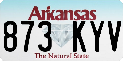 AR license plate 873KYV