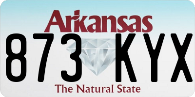 AR license plate 873KYX