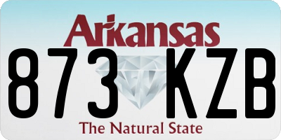 AR license plate 873KZB