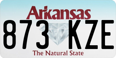 AR license plate 873KZE