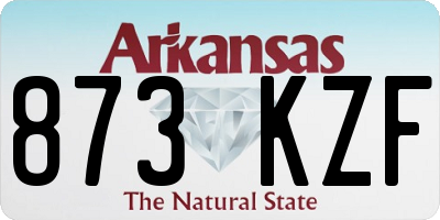 AR license plate 873KZF