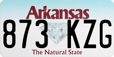 AR license plate 873KZG