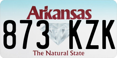 AR license plate 873KZK