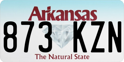 AR license plate 873KZN