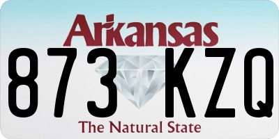 AR license plate 873KZQ