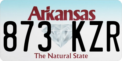 AR license plate 873KZR