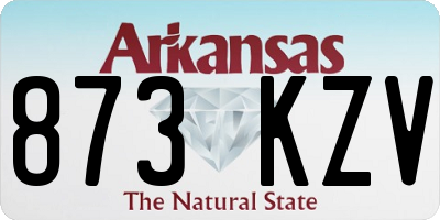 AR license plate 873KZV