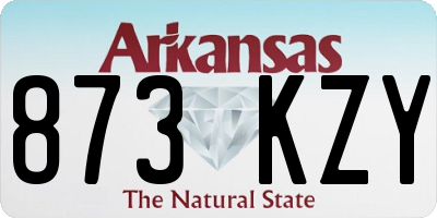AR license plate 873KZY