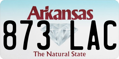 AR license plate 873LAC