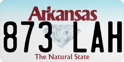 AR license plate 873LAH