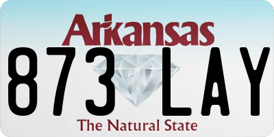 AR license plate 873LAY