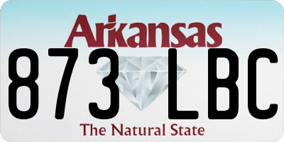 AR license plate 873LBC