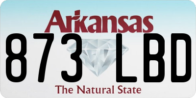 AR license plate 873LBD
