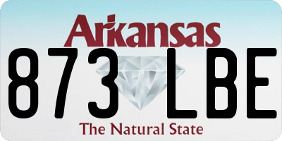 AR license plate 873LBE